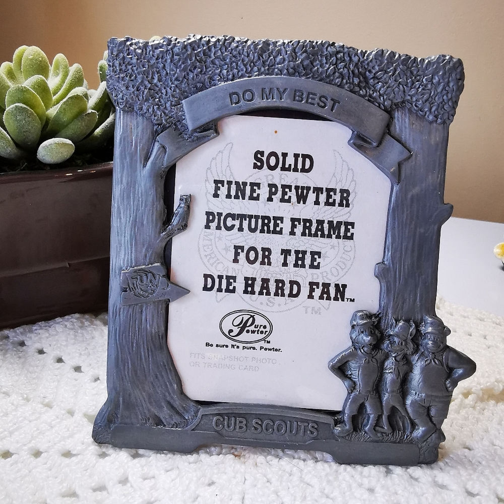 Cub Scouts Pewter Picture Frame